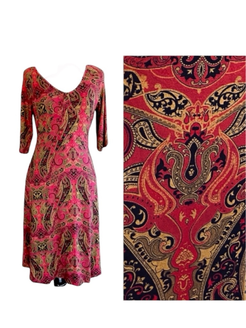 ✳️ ATHLETA paisley tie-back dress